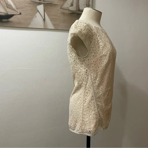 Pixley Yuli Lace Cap Sleeve Blouse XS NWT - Picture 5 of 8